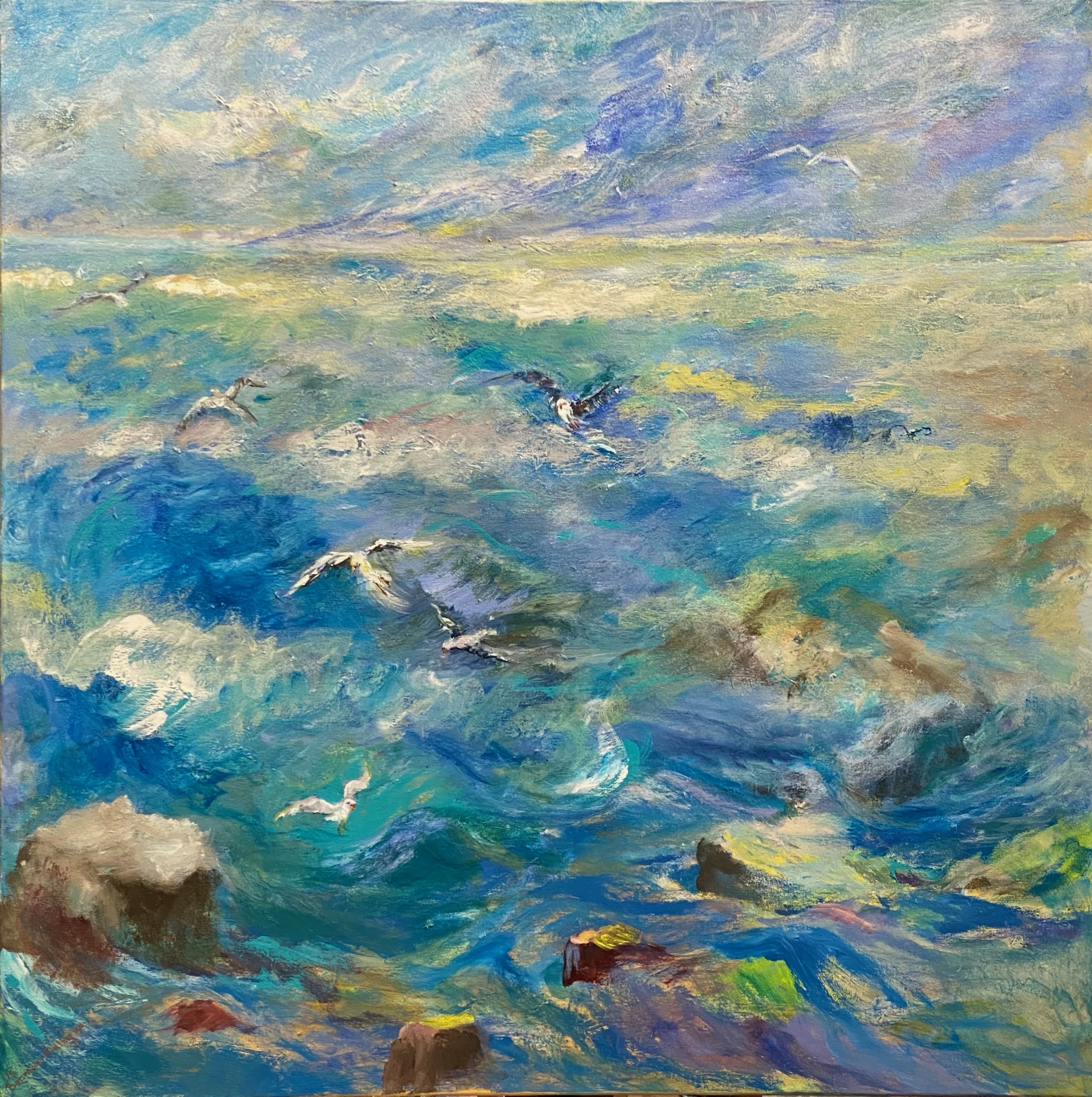 acrylic painting on canvas